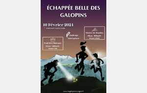 TRAIL/ ÉCHAPPÉE BELLE DES GALOPINS